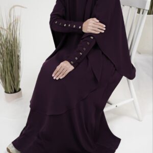 abaya double black upgrade version